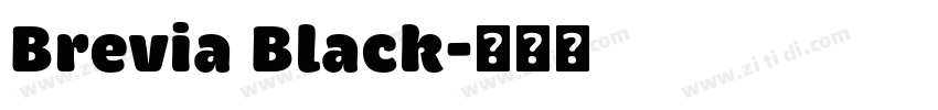 Brevia Black字体转换